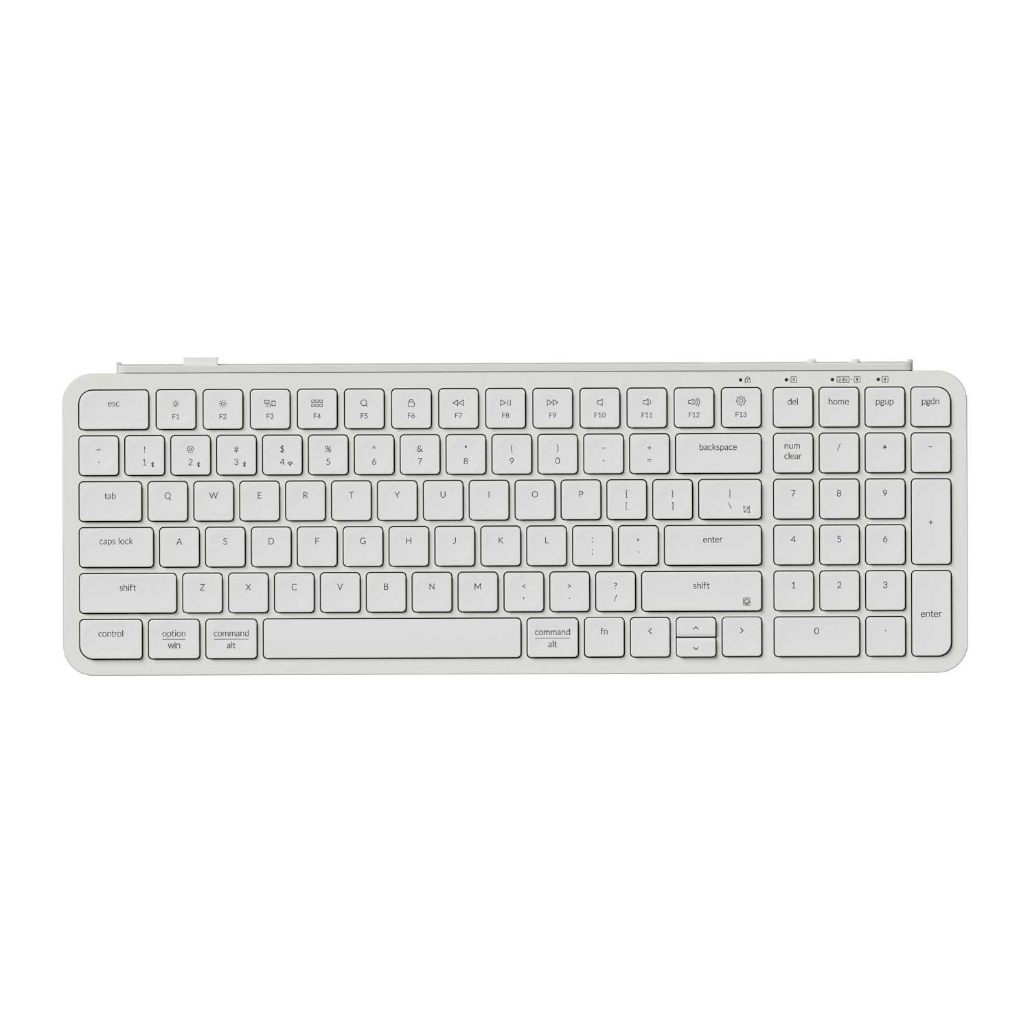 Keychron B2 Pro Ultra-Slim 96% Wireless Keyboard - Ivory White