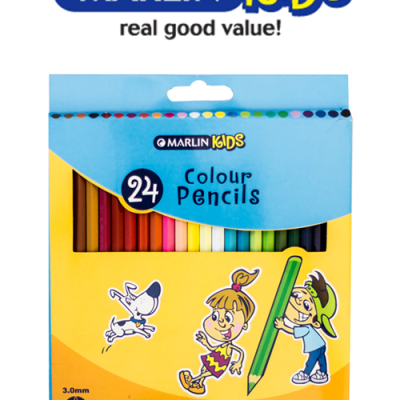 Marlin Kids Long 24 Pack Colour Pencils