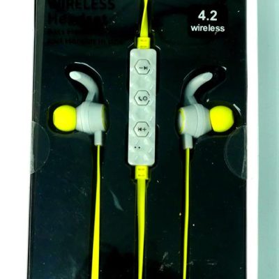Geeko Wireless Bluetooth Earphones Yellow
