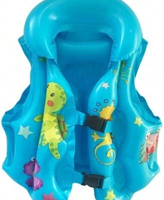Casey Kids Medium Inflatable Swimming Vest Blue