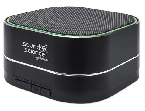 Manhattan Sound Science Metallic LED Bluetooth Speaker