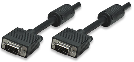 Manhattan Black 7.5m SVGA Monitor Cable