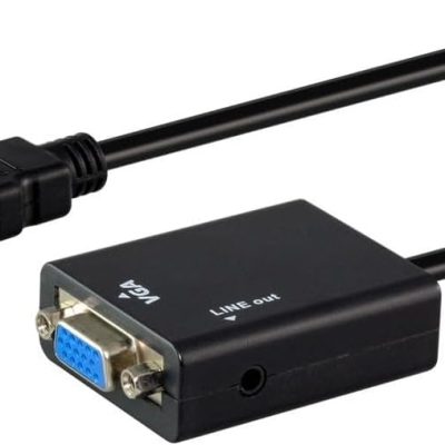 UniQue HDMI Male To Female VGA With Audio Adaptor