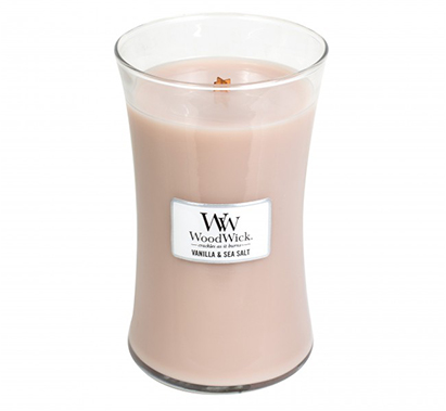 Woodwick Vanilla & Sea Salt Large Candle Jar