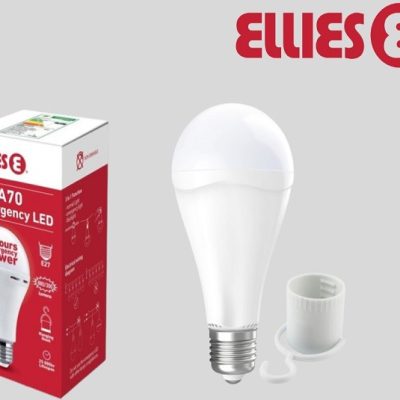 Ellies 9W A70 Emergency LED Light Bulb E27 Screw Type