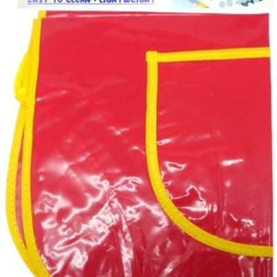 Marlin Multi Purpose Kids Plastic Aprons Red