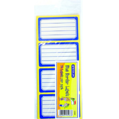 Marlin Colour Border School Labels