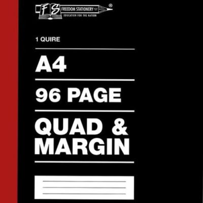 Freedom A4 Counter Book 1 Quire 96 Pages Quad And Margin