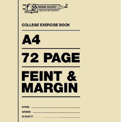 Freedom A4 College Exercise Book Feint and Margin 72 Page