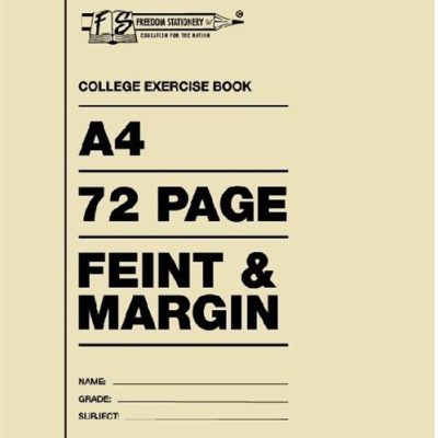 Freedom A4 72 Pages College Exercise Book Feint And Margin
