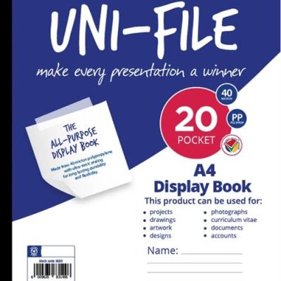 Marlin A4 All Purpose 20 Page UniFile Display Book