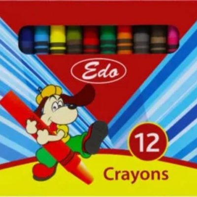 Edo Wax Crayons 8mm Pack Of 12