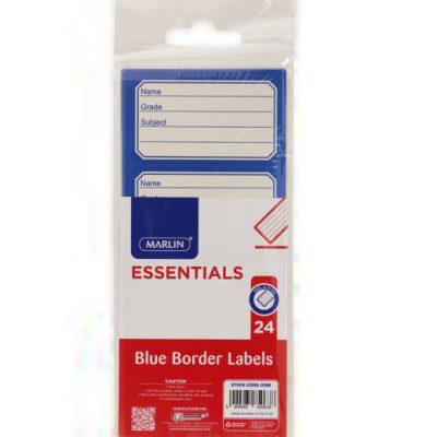 Marlin Border Labels Blue 24 Labels
