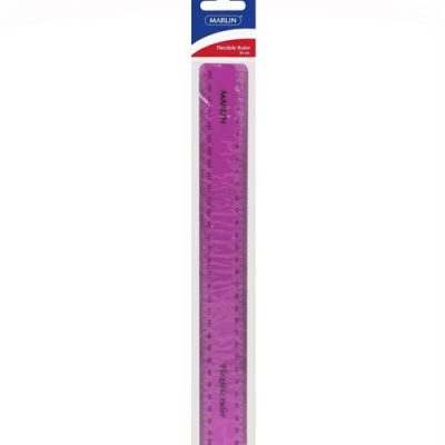 Marlin Flexible 30cm Ruler Pink