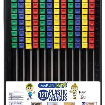 Marlin Plastic Abacus 120 Beads Flatboard