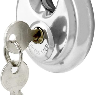 Noble 90mm Stainless Steel Disc Padlock