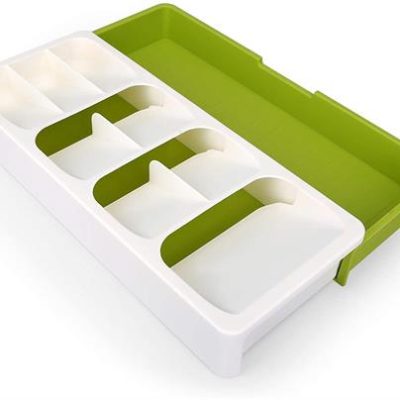 Casey Cutlery 9 Compartments Drawer Organizer Colour Cream