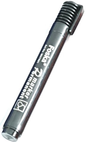 Foska Black Permanent Marker