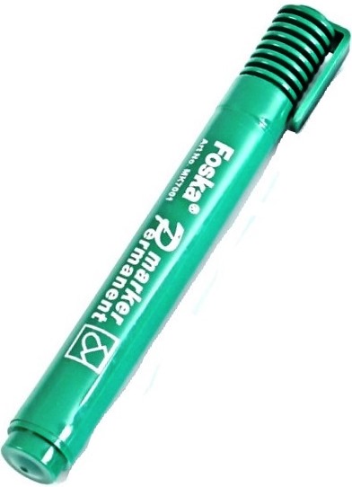 Foska Green Permanent Marker