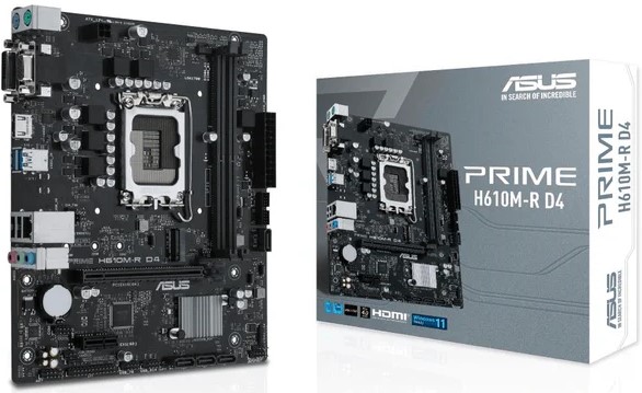 Asus Prime H610M-R Intel LGA 1700 Micro ATX Motherboard