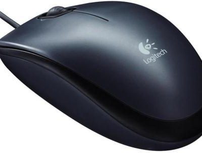Logitech M90 USB Black Wired Mouse