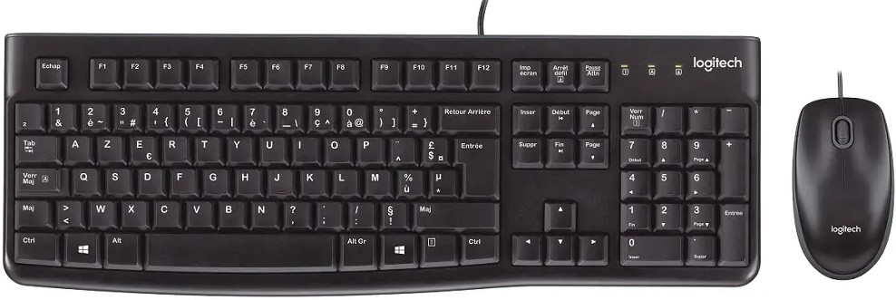 Logitech MK120 Wired Desktop Keyboard And Mouse Combo