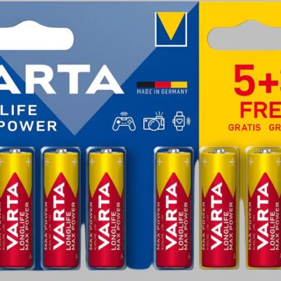 Varta Longlife Max Power Alkaline AAA 8 Pc Batteries