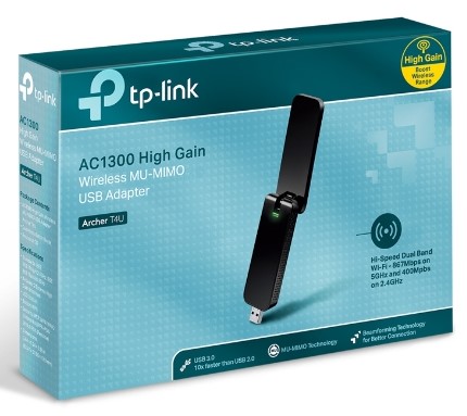 TP Link Archer T4U AC1300 Wireless Dual Band USB Adapter