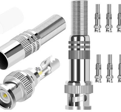 Securnix RG59 8 Pack Screw Spring BNC Connectors