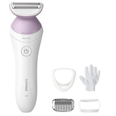 Philips Cordless Pink Lady Wet & Dry Shaver 6000