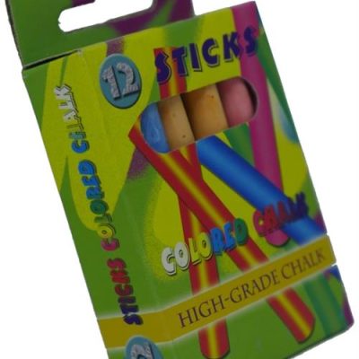 Brainware Kids Coloured Chalk Pack of 12