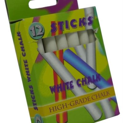 Brainware Kids White Chalk Pack of 12