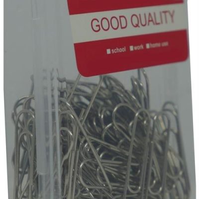 DLOffice Silver 28mm Paper Clips Plastic Tub of 100 Pieces
