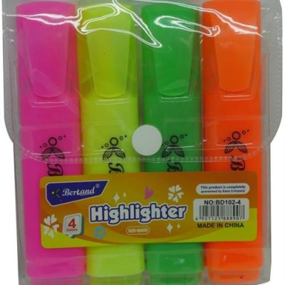 Brainware Bertand Pastel Highlighters Pack of 4