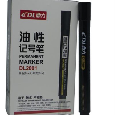 DLOffice Permanent Markers Pack of 10 Black
