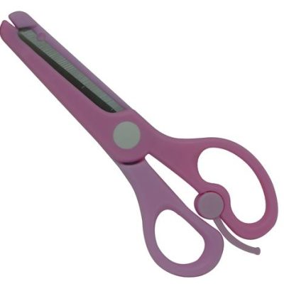 DLOffice Kiddies Multi Use Blunt Nose Plastic Scissors Pink