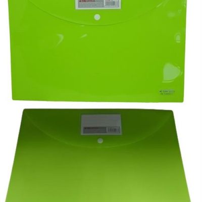 DLOffice A4 Carry Folder with Press Stud on Flap Green