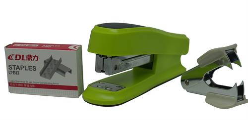 DLOffice Basic Mini Half Strip Stapler Set Green