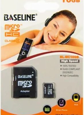 Baseline 16GB MicroSDHC CL10 Memory Card