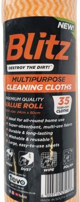 Tevo Blitz 35 Pack Roll Premium Multipurpose cleaning Cloths