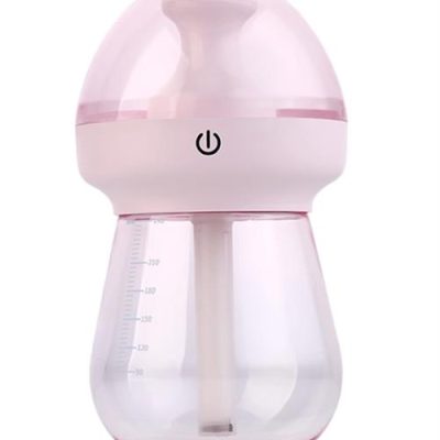 CaseyMilk Pink Feeding Bottle Shaped Multifunctional Portable