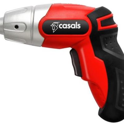 Casals Screwdriver Cordless 10 Piece Set Plastic Red