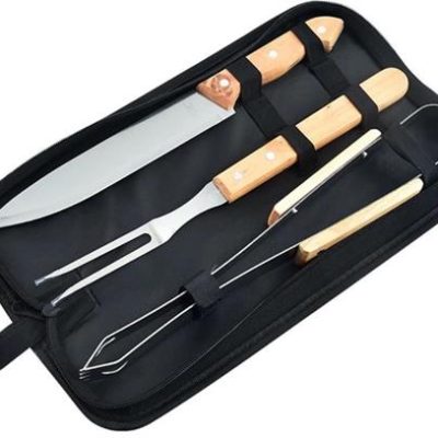 Casey 3-Piece Stainless Steel Braai Utensil Set