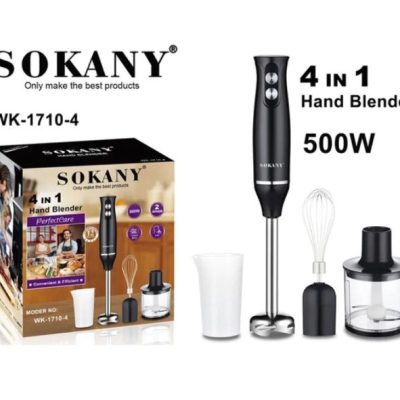 SOKANY hand blender 4 in 1 300W 2Speed