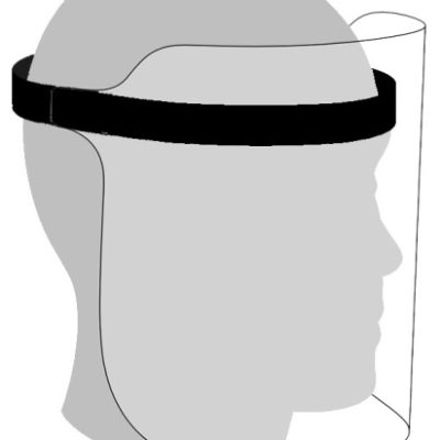 Casey Faceshield With Adjustable Elastic Black Band