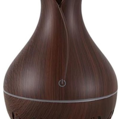 Casey Ultrasonic Aroma Humidifier Dark Hollow Wood Grain