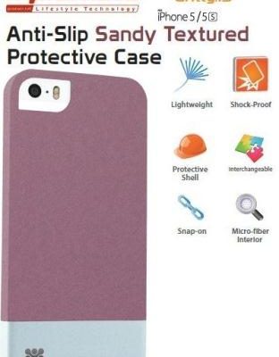 Promate Maroon Gritty iPhone 5 Anti-Slip protective case