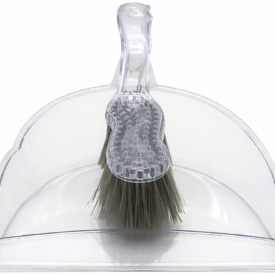 Casey Handheld Clear Dustpan And Brust Set