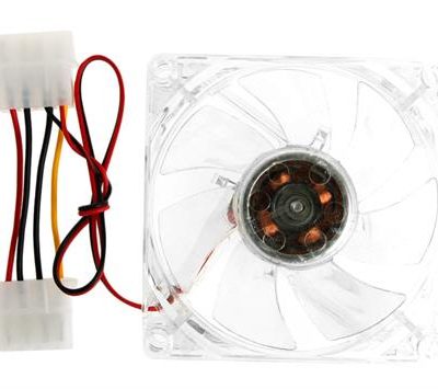 UniQue 80mm Clear Case Fan With Blue LED