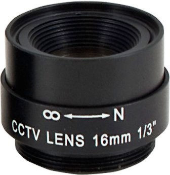 Securnix Lens 16MM Fixed, Retail Box , No Warranty